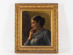 19TH CENTURY PAINTING OF A WOMAN