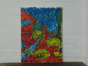 surrealist abstract oil painting