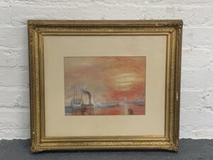 The Fighting Temeraire Painting after J. M. W. Turner